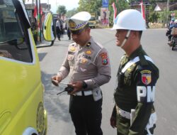 Polres Ponorogo Gelar Pemeriksaan Kendaraan Umum dan Angkutan Barang
