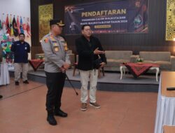 Masa Pendaftaran Paslon di Pilkada 2024 Polisi Sterilisasi Kantor KPU Kota Blitar