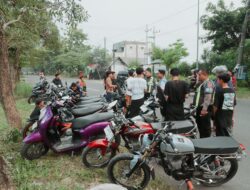 Tim gabungan Polres Jombang Gelar Razia Balap Liar, Amankan Puluhan Sepeda Motor