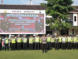 Polres Jombang terjunkan Ratusan Personil Gabungan, Amankan Pengesahan Warga Baru PSHT