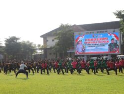 Polres Jombang dan Kodim 0814 Jombang Gelar Olahraga Bersama untuk Perkuat Sinergitas TNI-POLRI