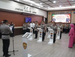 Polres Jombang Gelar Sertijab Waka Polres, Kabagops, Kasat Lantas dan Pengukuhan Kasiwas
