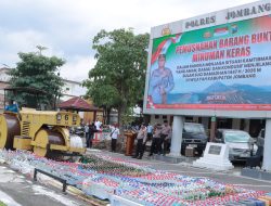 Jelang Ramadhan, Polres Jombang Musnahkan Belasan Ribu Liter Minuman Keras