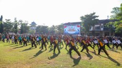 Perkuat Sinergitas, Polri, Kejaksaan, Pengadilan, dan Lapas di Jombang Gelar Olahraga Bersama